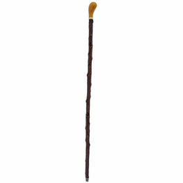 Classic Canes English Style Knob Walking Stick With Blackthorn Shaft and Brass Collar