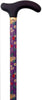 Classic Canes SALE Purple Petite Crutch Handle-Vivid Floral