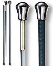 Cold Steel Elegant Knob Sword Walking Stick With Blue Carbon Fiber Shaft