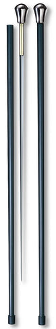 Cold Steel Elegant Knob Sword Walking Stick With Blue Carbon Fiber Shaft