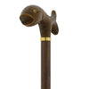 Comoys Brown Fish out of Water Walking Cane w/ Brown Beechwood Shaft and Gold Collar