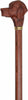 Comoys Brown Labrador / English Setter Walking Cane With Beechwood Shaft and Brass Collar
