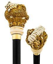 Comoys Cats n' Mice Sleepy Time Walking Cane with Black Beechwood Shaft