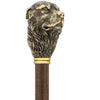Comoys Great Sepia Pyrenees Dog Walking Stick With Beechwood Shaft and Brass Collar