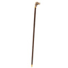 Comoys Sepia Hound Head Walking Stick w/ Brown Beechwood Shaft and Brass Collar