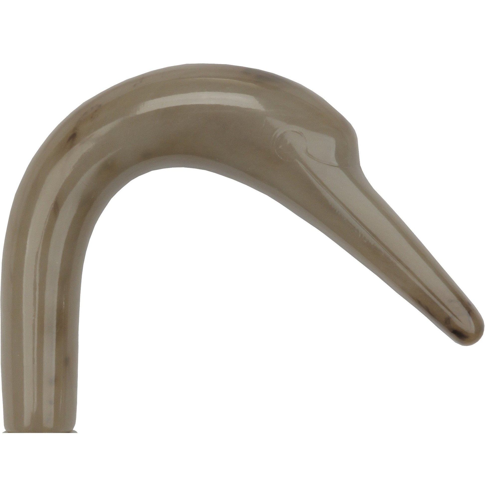 Comoys Rich and Smooth Tourist Swan Imitation Horn Handle Cane -Italian Handle w/Custom Handle and Collar
