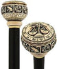 Comoys Comoys Astrological Libra Handle Walking Cane w/ Custom Shaft and Collar