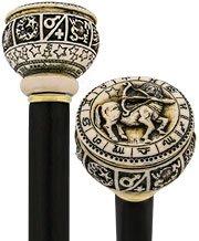 Comoys Comoys Astrological Sagittarius Handle Walking Cane w/ Custom Shaft and Collar