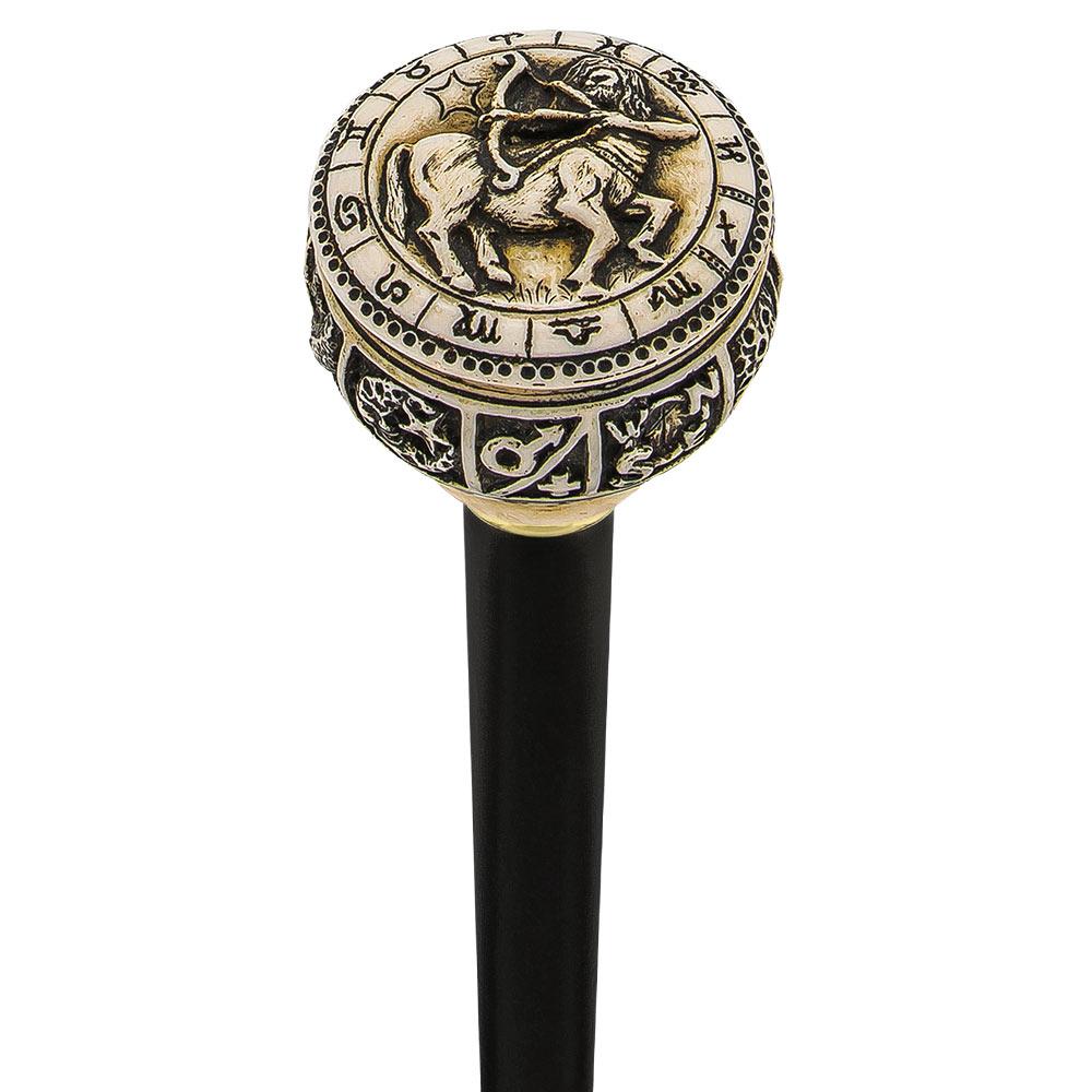 Comoys Comoys Astrological Sagittarius Handle Walking Cane w/ Custom Shaft and Collar