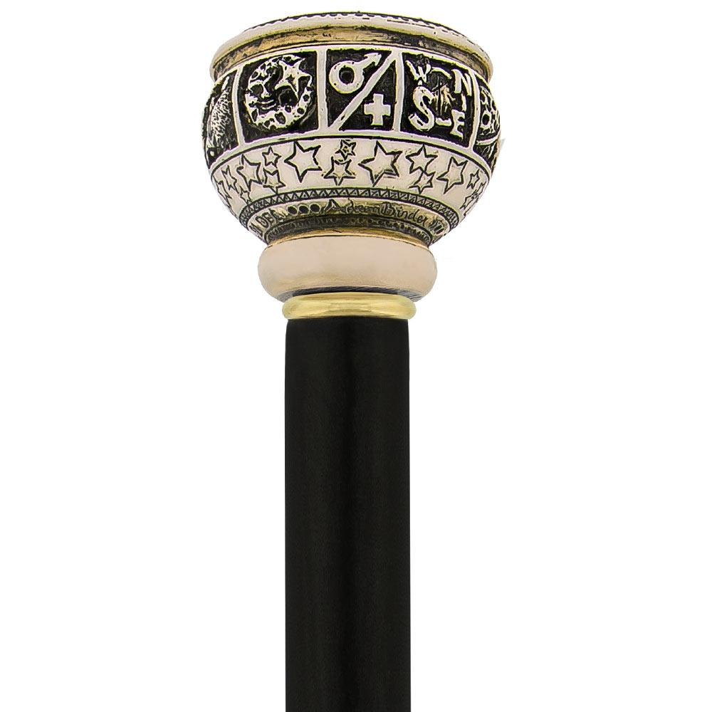 Comoys Comoys Astrological Sagittarius Handle Walking Cane w/ Custom Shaft and Collar