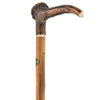 Comoys Crown Stag Horn Handled Walking Stick w/ Natural Brown Chestnut Wood Shaft
