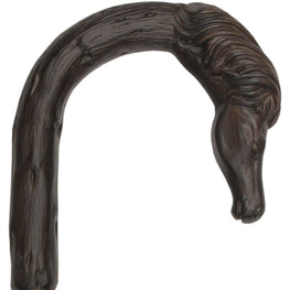 Comoys Brown Horse Tourist Handle Cane - Italian Handle w/Custom Shaft and Collar