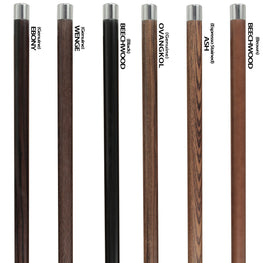 Comoys Bamboo Crook Imitation Wood Handle Cane Italian Handle w/ Custom Shaft & Collar