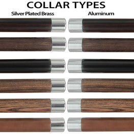 Comoys Carved Scroll Fritz Nickel Plated Handled Cane - Italian Handle w/ Custom Shaft & Collar