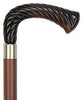 Comoys Elegant Opera Shaped Twist Handle-Italian Handle Cane w/ Custom Shaft and Collar