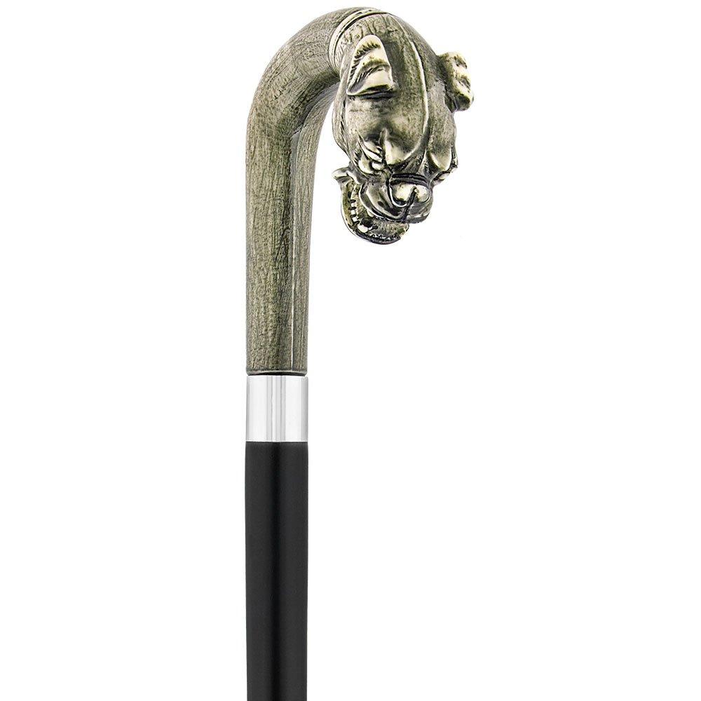 Comoys Grey Gargoyle Imitation Stone Tourist Walking Cane - Italian Handle w/ Custom Shaft and Collar