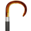 Comoys Smooth Tourist Handle Cane w/ Tortoise-Italian Handle w/ Custom Shaft and Collar