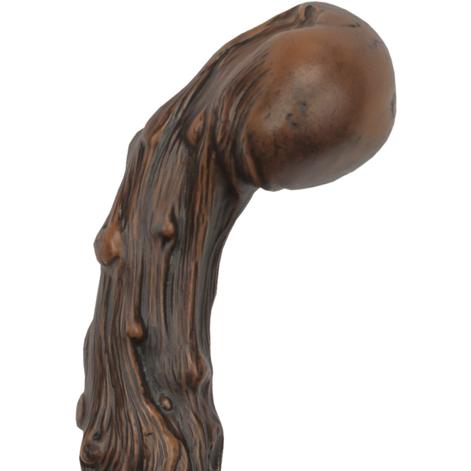 Comoys Brown Knob Imitation Wood Handle Cane -Italian Handle w/Custom Shaft and Collar