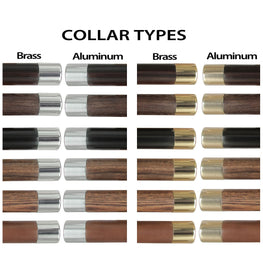 Comoys Brown Knob Imitation Wood Handle Cane -Italian Handle w/Custom Shaft and Collar