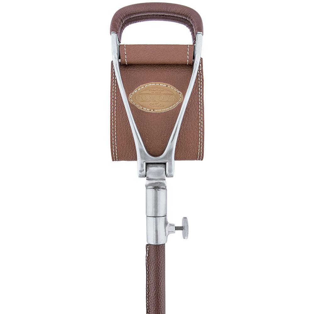 Comoys Genuine Leather Adjustable Cane Hammock Chair w/ Carry Bag - Black Shaft