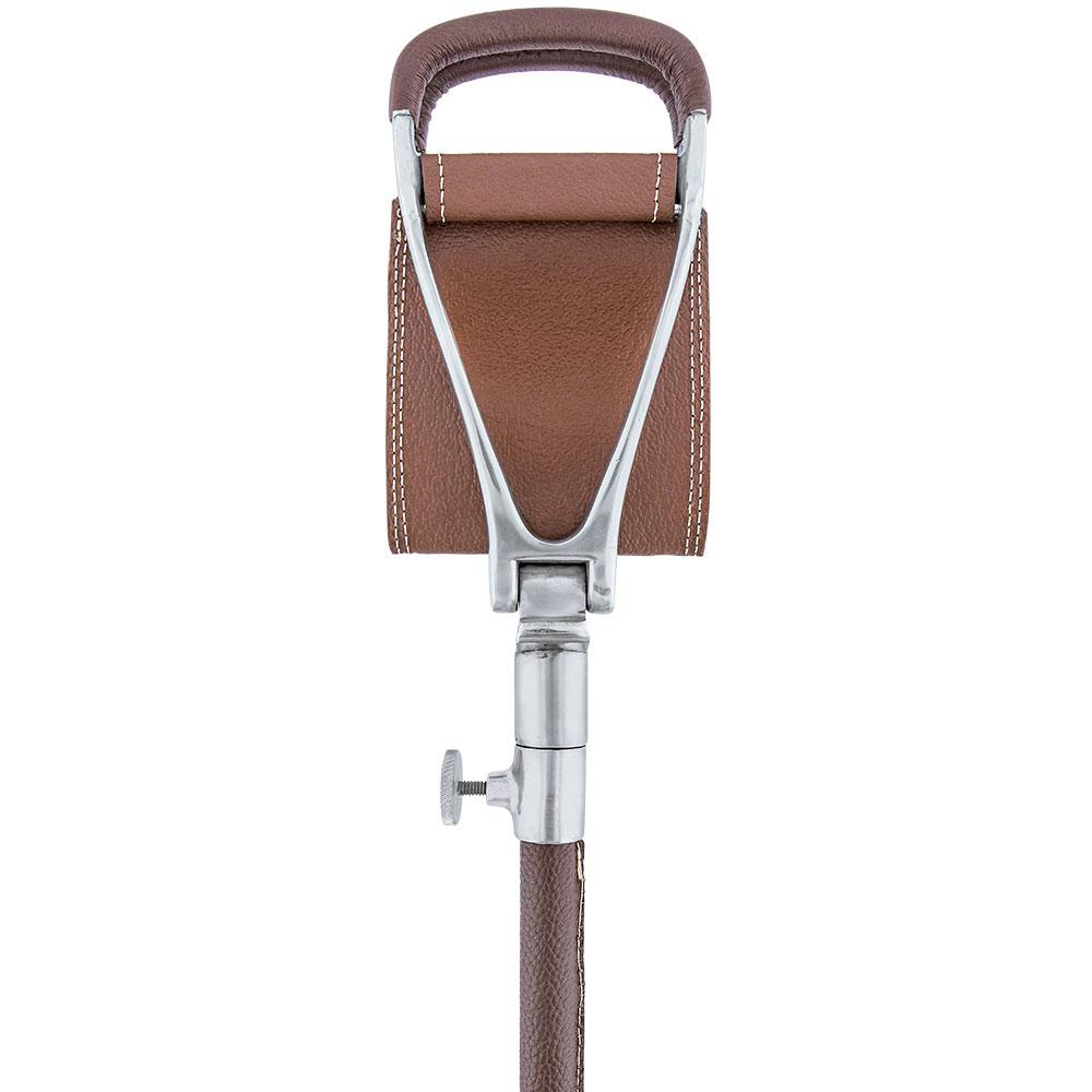 Comoys Genuine Leather Adjustable Cane Hammock Chair w/ Carry Bag - Black Shaft