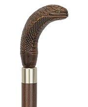 Comoys Brown King Cobra Imitation Wood Handle - Italian Handle w/Custom Shaft and Collar