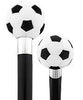 Comoys Soccer Ball Walking Cane with Custom Shaft and Collar