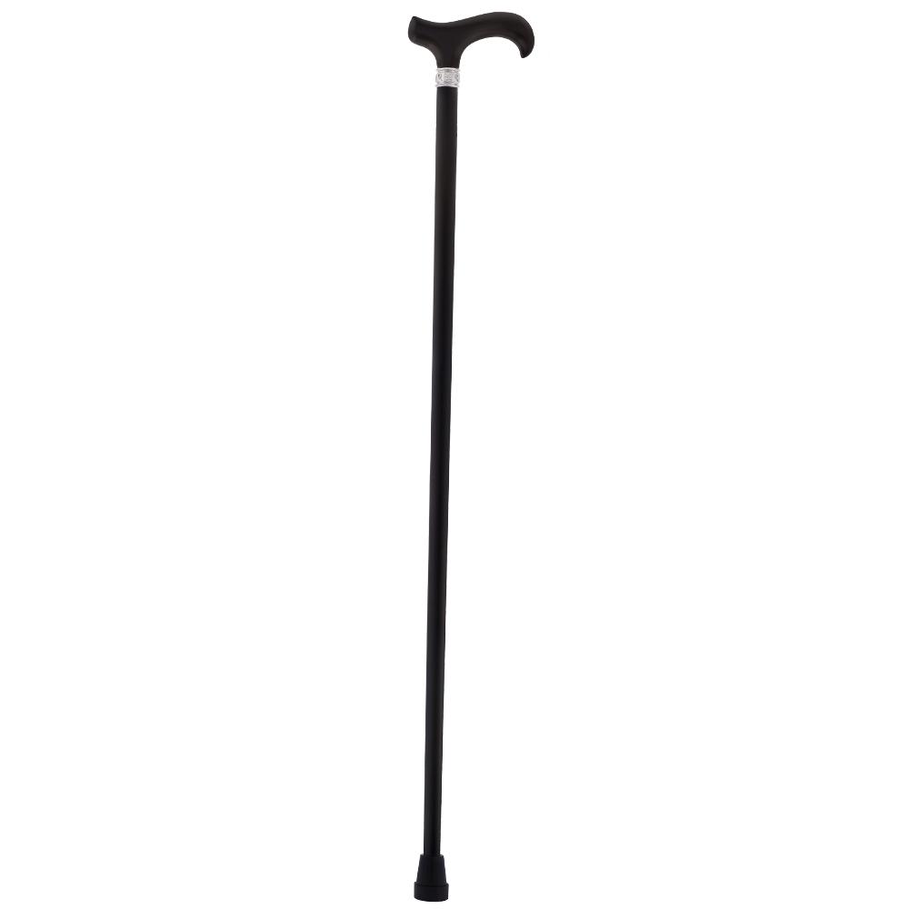 Fashionable Canes Black Beechwood Derby Handle W/ Pewter Collar