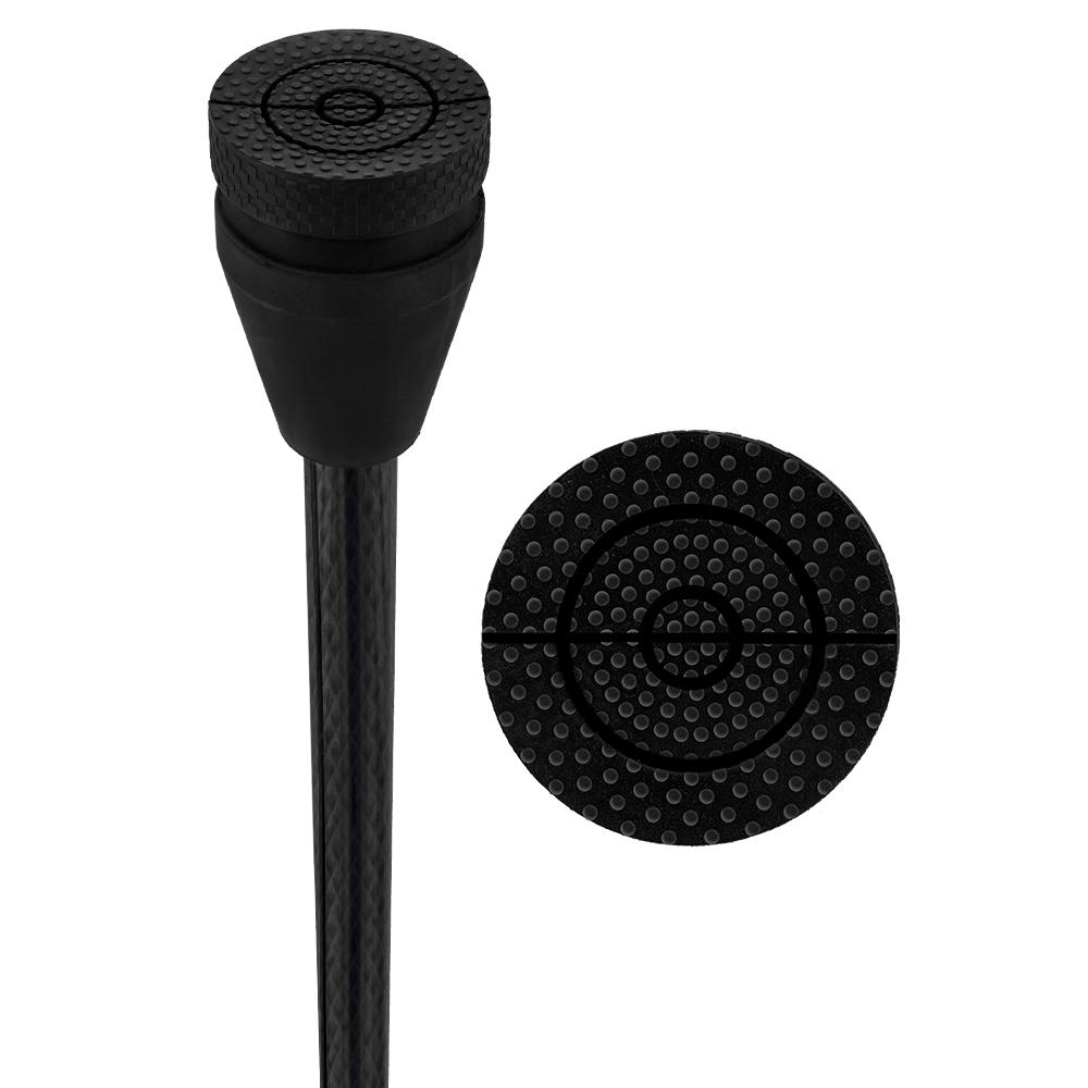Fashionable Canes All Composite Black Adjustable Carbon Fiber Forearm Crutch