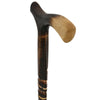 Fashionable Canes Beechwood twisted fritz handle cane
