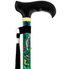 Fashionable Canes American Songbird Folding Adjustable Designer Derby Walking Cane with Engraved Collar w/ SafeTbase