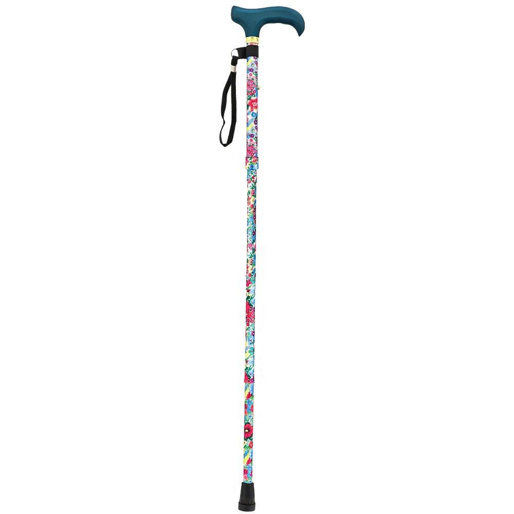 Fashionable Canes Beautiful Bouquet Adjustable Folding Cane w/ SafeTbase