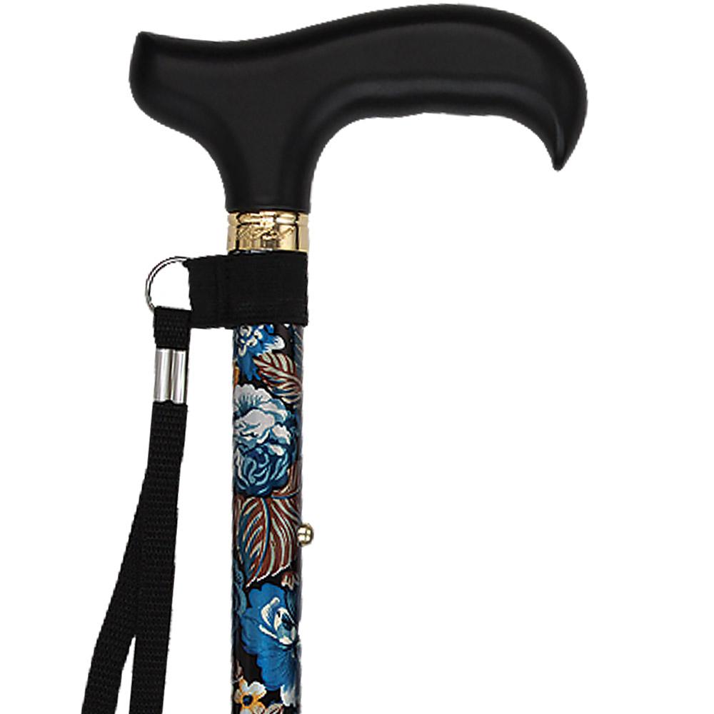 Fashionable Canes Evening Splendor Adjustable Folding Cane w/ SafeTbase