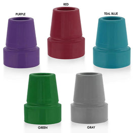 Colorful Designer 18mm Rubber Cane Tip - Choose Your Hue!