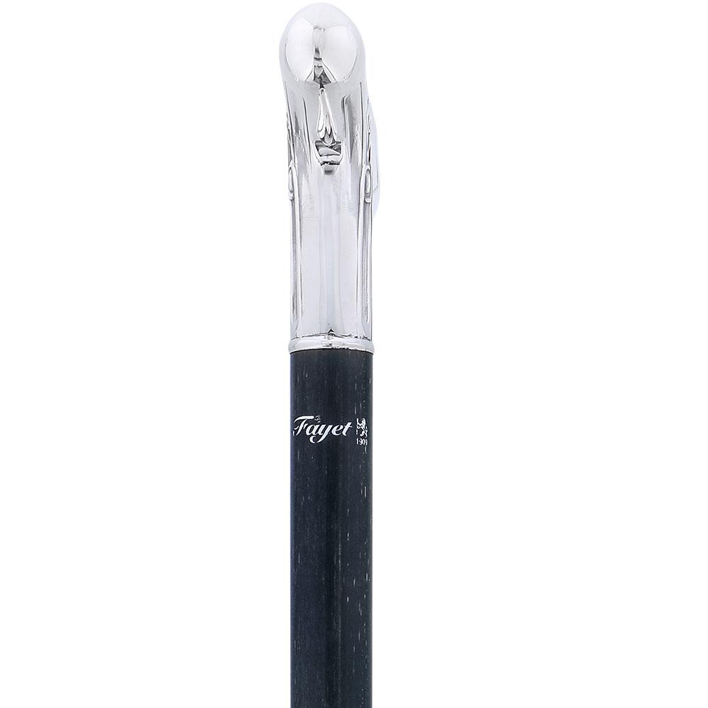 Fayet Silver Plated Fritz 1930's Art Deco Style on Black Stamina Wood Shaft
