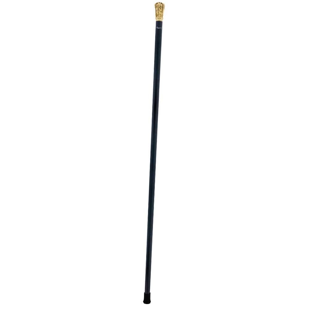 Fayet 14 K Gold Roman Cathedral Antique Reproduction Knob Handle Walking Stick With Stamina Wood Shaft