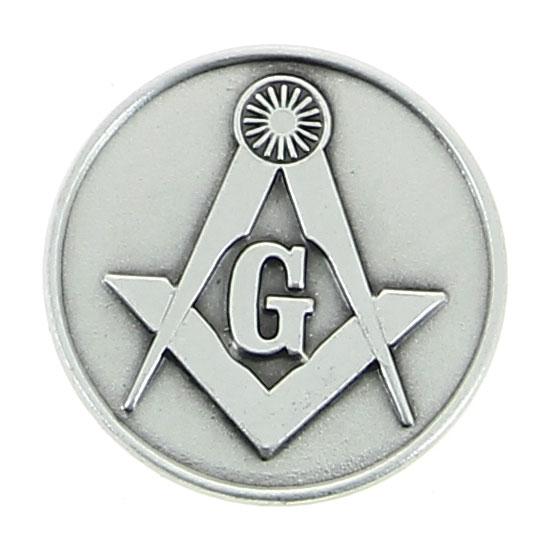 Fayet Silver Plated Masonic Square & Compass w/ Carbon Fiber Shaft