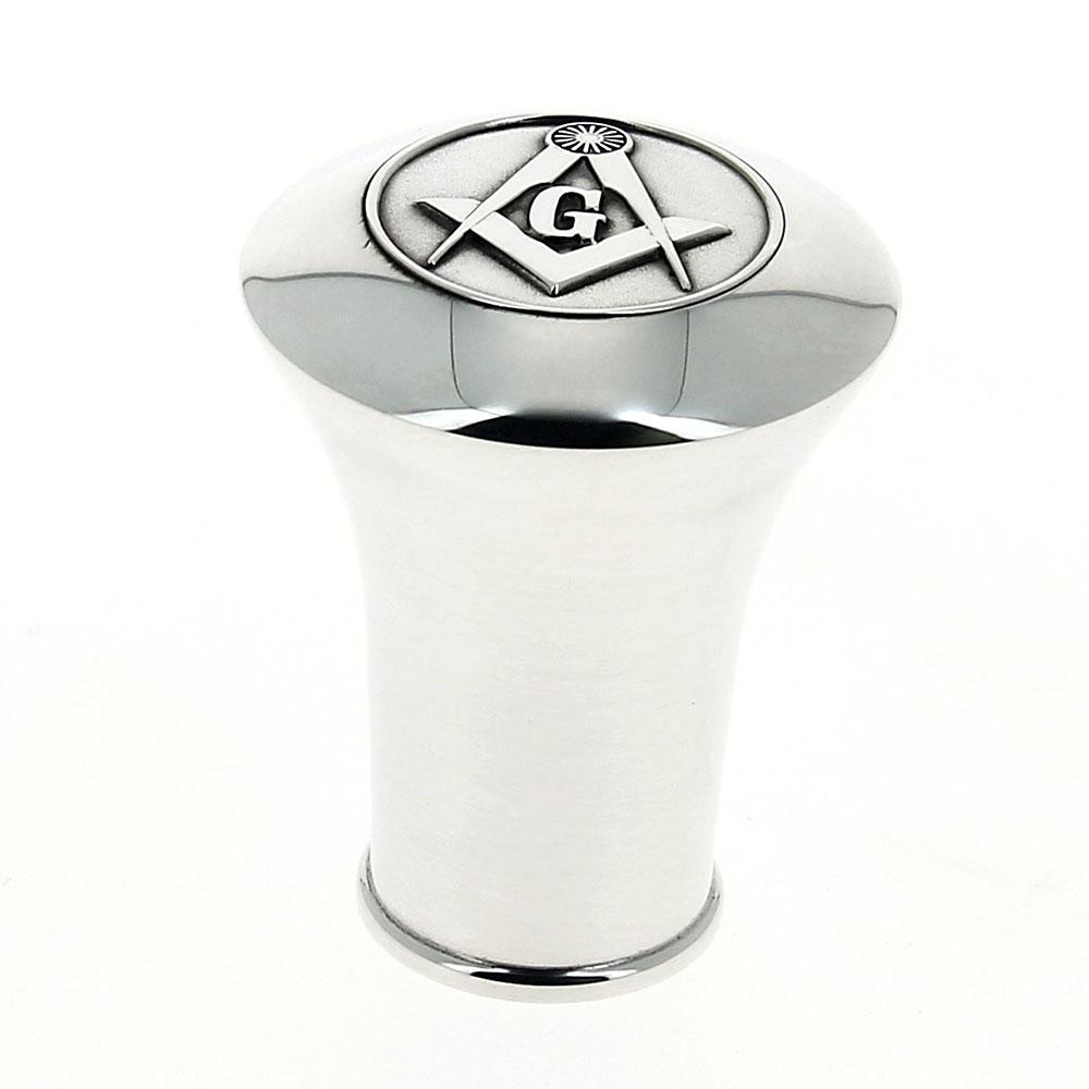 Fayet Silver Plated Masonic Square & Compass w/ Carbon Fiber Shaft