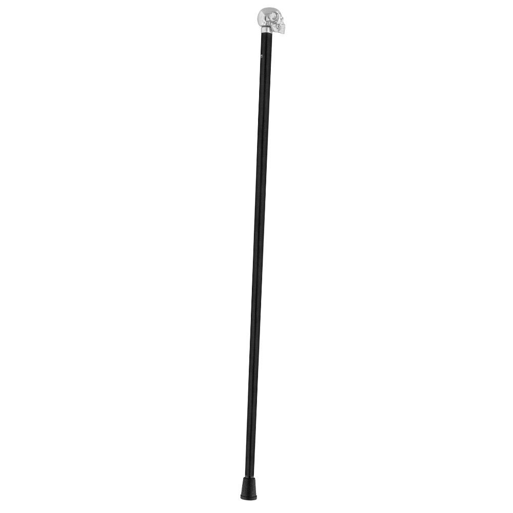 Fayet Chrome Skull Handle Sword Walking Stick with Carbon Fiber Shaft