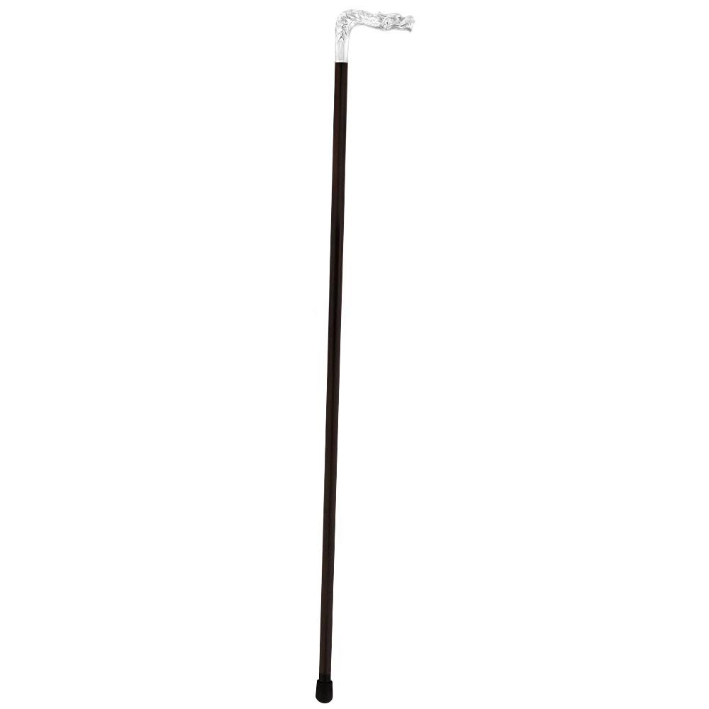 Fayet Dragon Sword Cane Silver Plated Fritz Handle w/ Carbon Fiber Shaft
