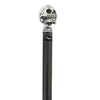 Fayet Solid Pewter Skull Handle Walking Cane w/ Carbon Fiber Macassar Ebony Shaft