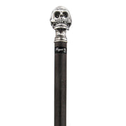 Fayet Solid Pewter Skull Handle Walking Cane w/ Carbon Fiber Macassar Ebony Shaft