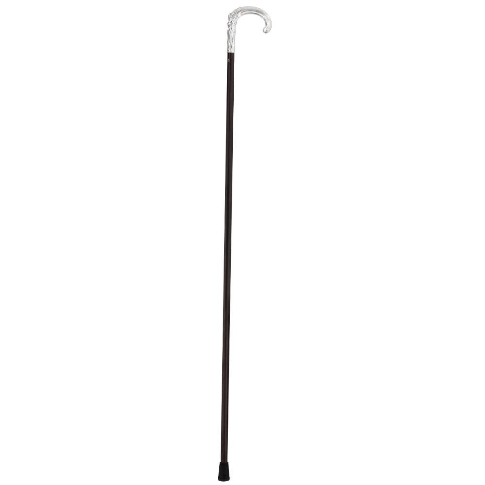 Fayet Eve and the Snake Silver Plated Tourist Walking Cane w/ Carbon Fiber Shaft