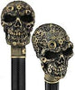 Fayet Steampunk Gears & Skull Cane w/ Carbon Fiber Shaft (Designed by 2 Saints in Paris)