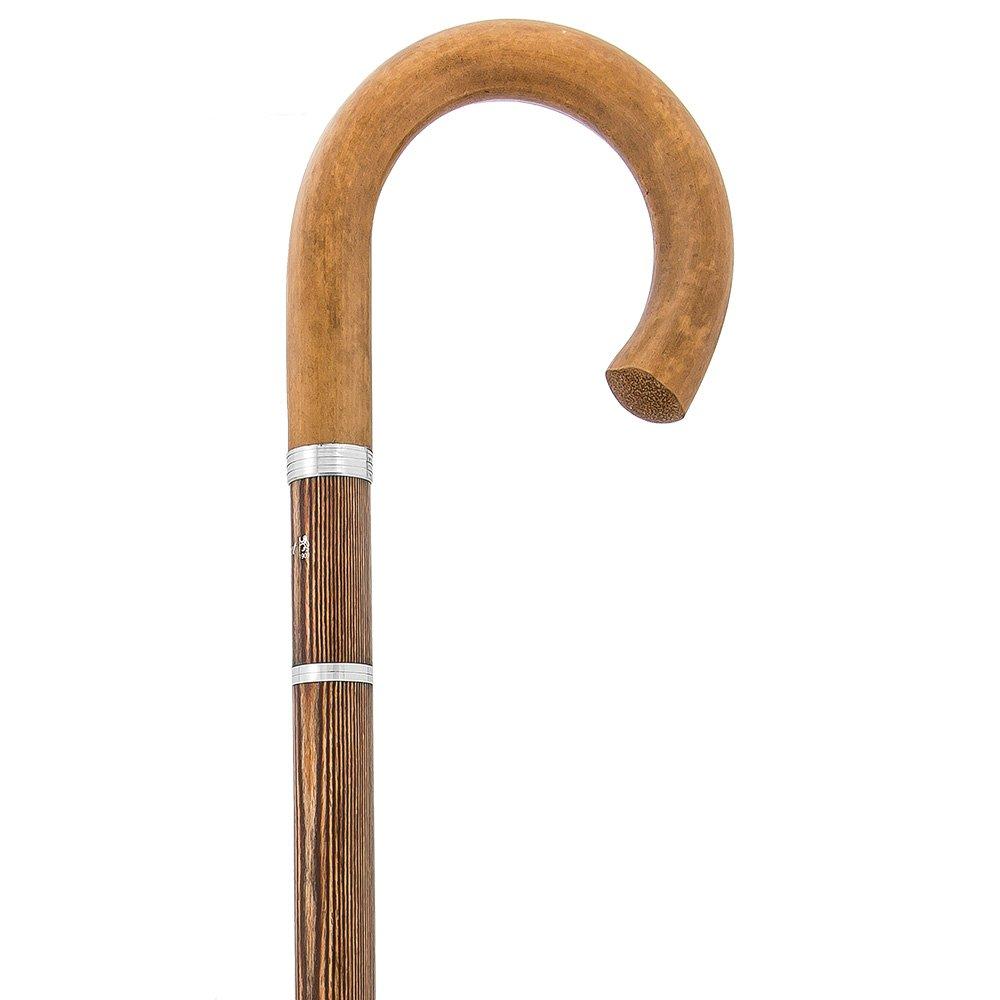 Fayet Brown Malacca Tourist Handle Sword-Gadget Walking Stick w/ Stamina Wood Shaft