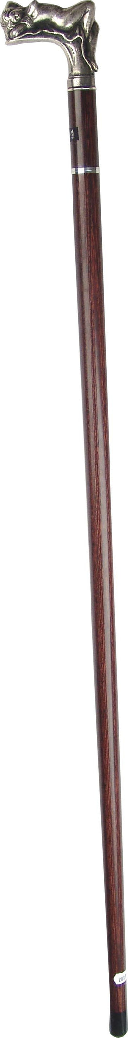 Fayet Female Sculpture Sword Fritz Walking Cane With Stamina Wood Shaft