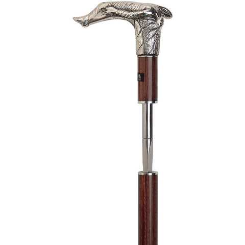 Fayet Mighty Aphrodite Sword-Gadget Fritz Walking Cane With Stamina Wood Shaft