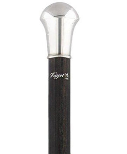 Fayet Silver Plated Knob Walking Stick w/ Stamina Wood Shaft