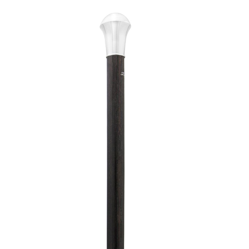 Fayet Silver Plated Knob Walking Stick w/ Stamina Wood Shaft