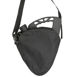 FlipStick Black Flipstick Straight Folding Adjustable Seat Cane with Black Bag